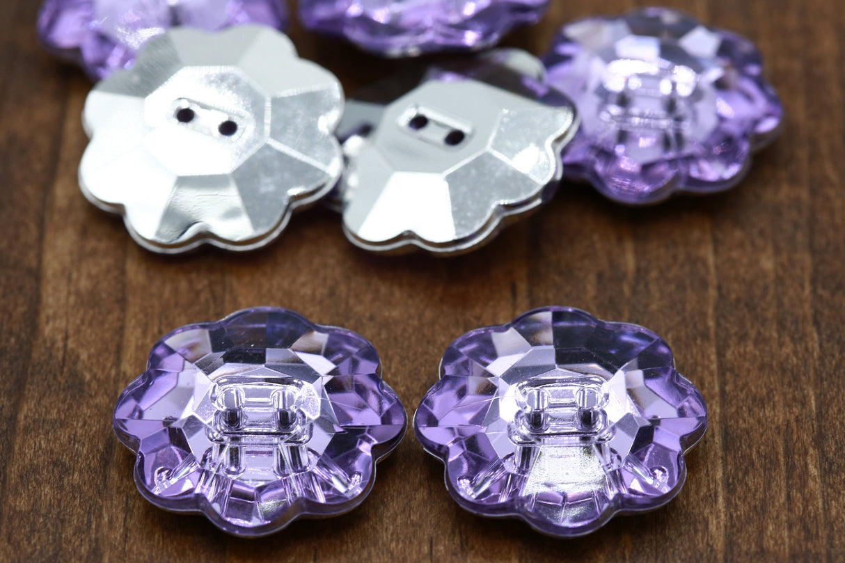 Flower Plastic Button 48L 30mm