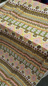 Rayon Challis Pastel Geometric Print