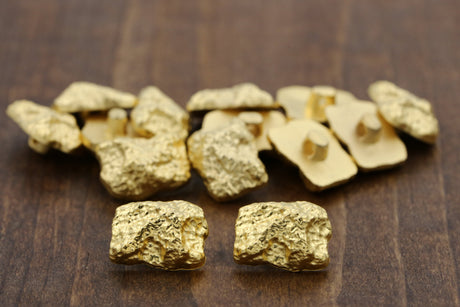 Gold Plastic Shank Button