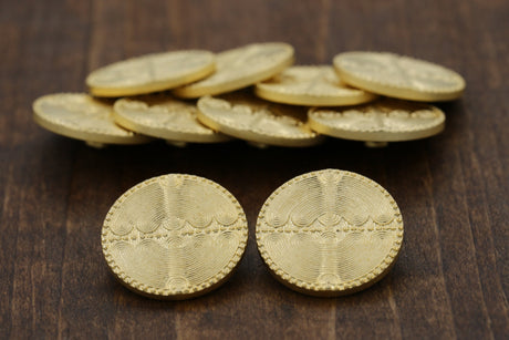 Gold Plastic Shank Button 28mm