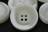 Ivory Four-Hole Crater Button