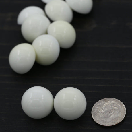 Faux Pearl Button Ivory 18mm Shank