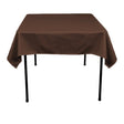 Polyester Tablecloth Brown 54 x 54-Inch Seamless