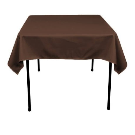 Polyester Tablecloth Brown 54 x 54-Inch Seamless