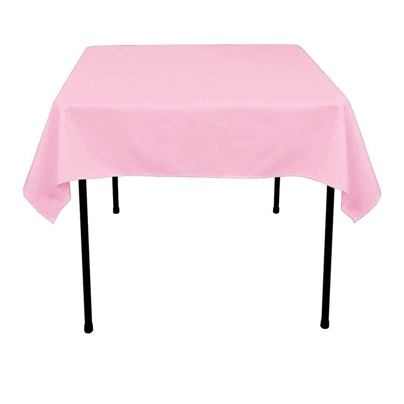Pink Polyester Tablecloth 54x54 Seamless