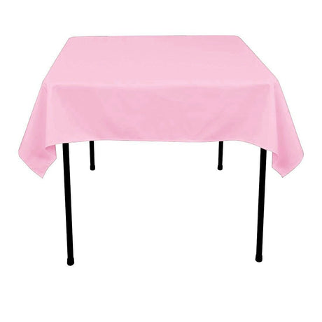Pink Polyester Tablecloth 54x54 Seamless
