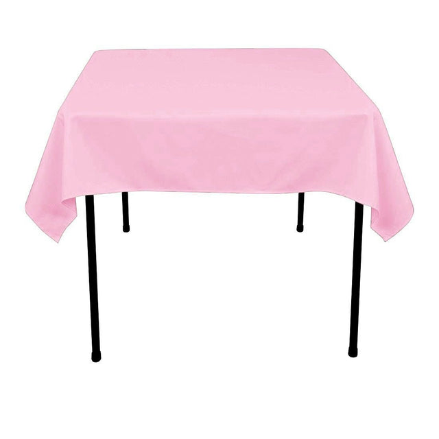Pink Polyester Tablecloth 54x54 Seamless