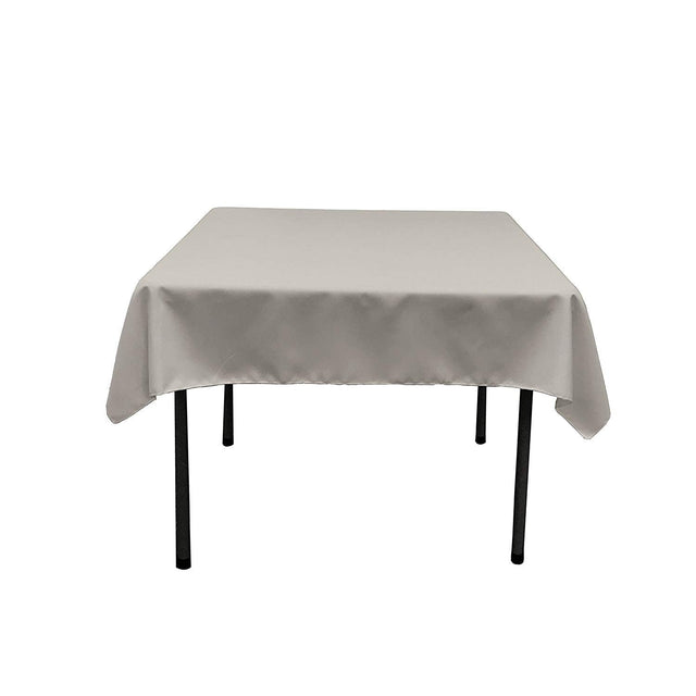 Silver Seamless Polyester Tablecloth 54x54