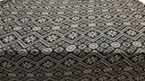 Rayon Crepe Geometric Black and White Fabric
