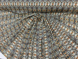 Rayon Challis Paisley Print Fabric