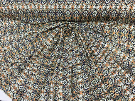Rayon Challis Paisley Print Fabric