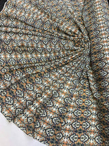 Rayon Challis Paisley Print Fabric