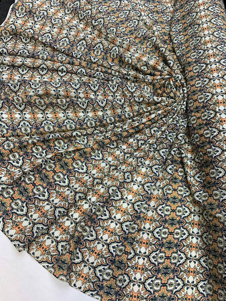 Rayon Challis Paisley Print Fabric