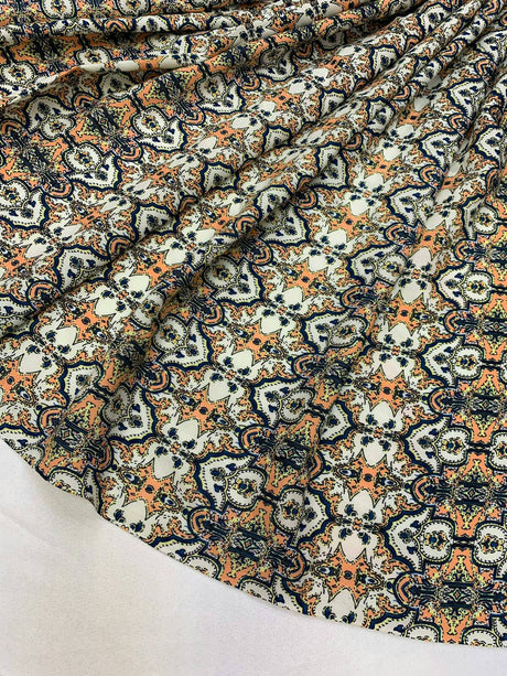 Rayon Challis Paisley Print Fabric