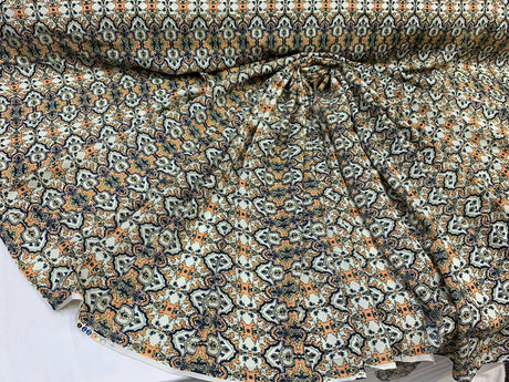 Rayon Challis Paisley Print Fabric