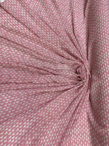 Rayon Challis Birds on Light Pink Background