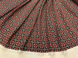 Rayon Challis Print Fabric Red Black