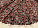 Rayon Challis Print Fabric Red Black