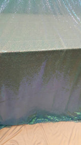 Sequin Fabric Sky Blue Iridescent