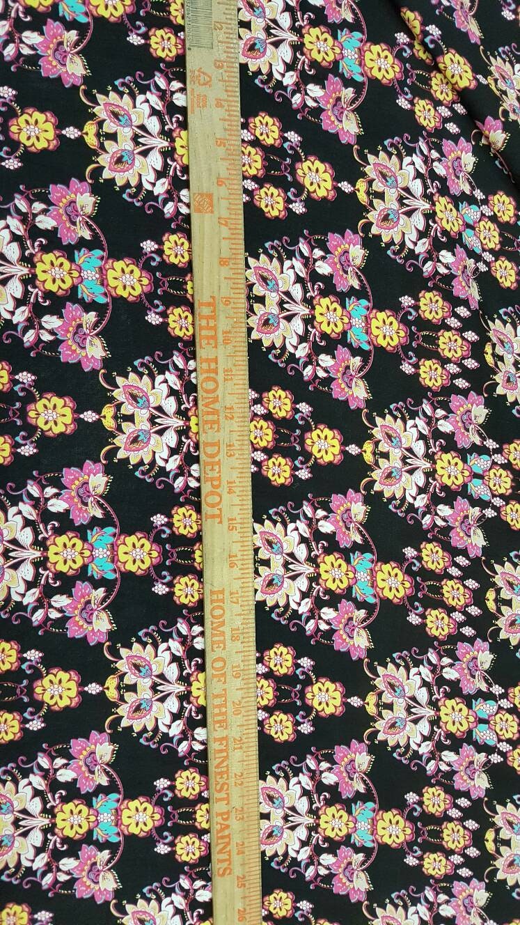 Rayon Floral Print Fabric