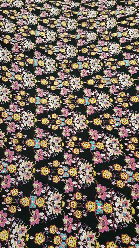 Rayon Floral Print Fabric