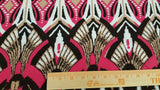 Rayon Challis Egyptian Print Magenta