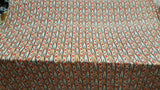 Rayon Challis Coral Peach Floral Print