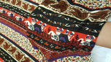 Rayon Challis Small Flower Print Multicolor