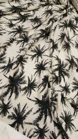 Rayon Challis Palm Print