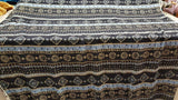 Rayon Crêpe Blue Paisley Fabric