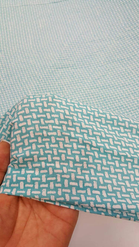 Rayon Challis Japanese Inspired Print Sage Off White