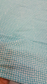 Rayon Challis Japanese Inspired Print Sage Off White