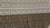 Rayon Challis Geometric Textured Blue Hues