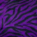 Zebra Print Fleece Polyester Fabric - Zebra Print, 60" Width, 280 GSM (1 Yard)