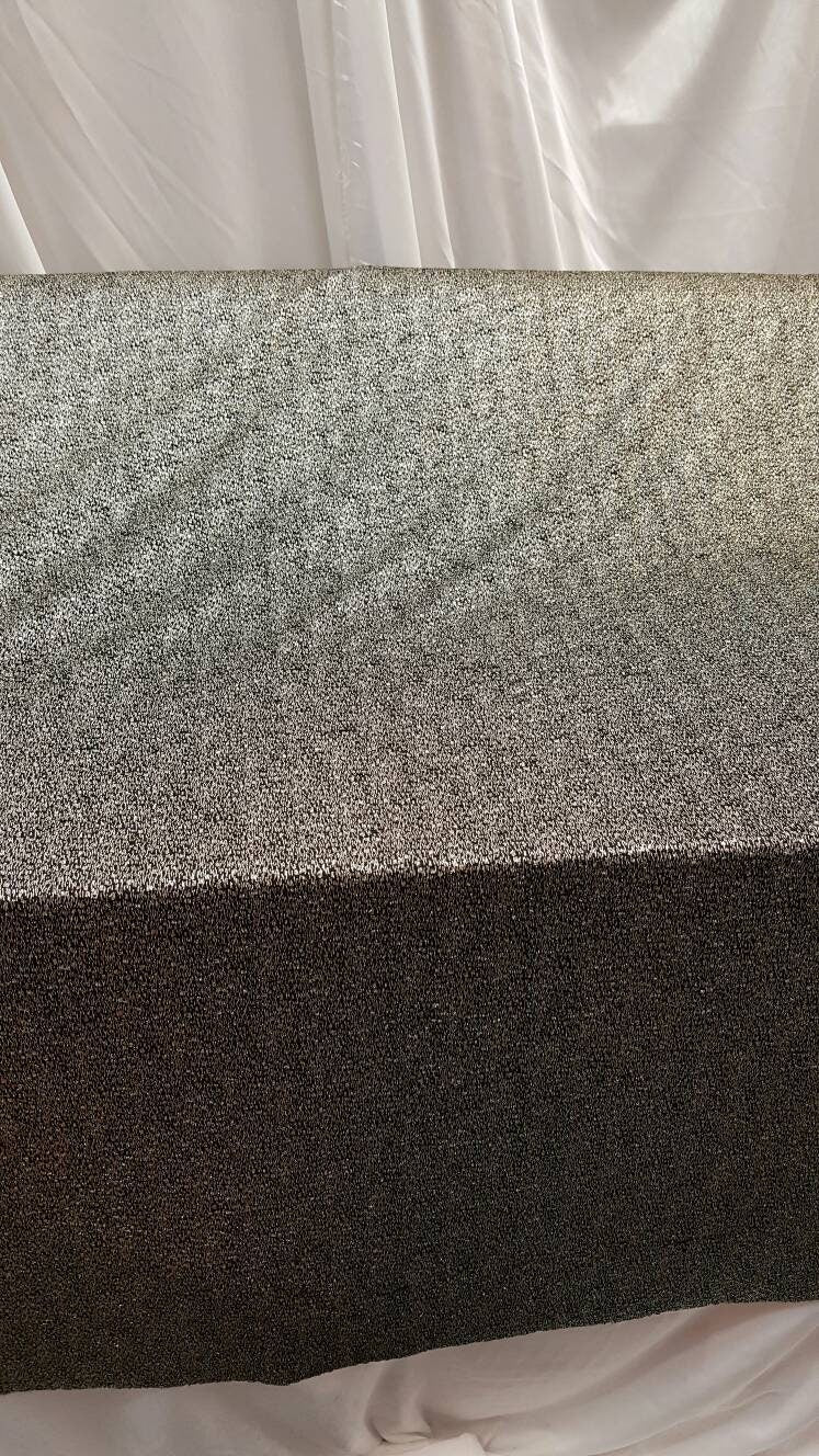 4 Way Stretch Glitter Fabric Black Gold