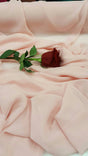 Silk Chiffon Fabric Soft Pink