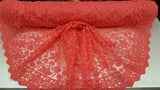 Coral Embroidery Lace Double Scalloped