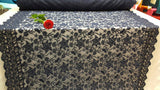 Embroidered Guipure Lace Navy Blue