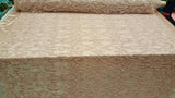 Beaded Lace Fabric Dusty Rose Damask