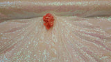 White Iridescent Sequin Hologram Fabric
