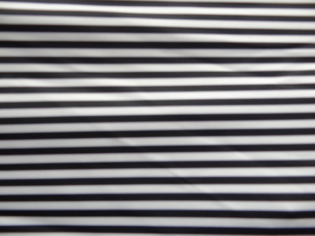 Black And White Half Inch Stripes Polyester Spandex Fabric - Black And White Half Inch Stripes, 58"/60" Width (1 Yard)