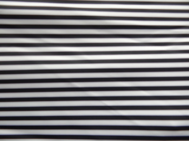 Black And White Half Inch Stripes Polyester Spandex Fabric - Black And White Half Inch Stripes, 58"/60" Width (1 Yard)