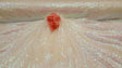 White Iridescent Sequin Hologram Fabric