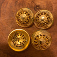 Metal Shank Button 40L Antique Silver or Gold