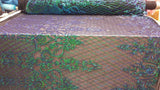 Sequin Lace Stretch Mesh Iridescent Green