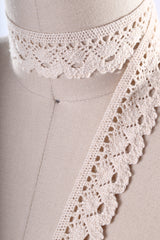 Cluny Lace Trim 1.25" Beige White