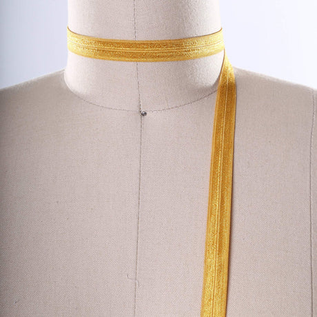 Fold Over Elastic Gold 5/8 Inch