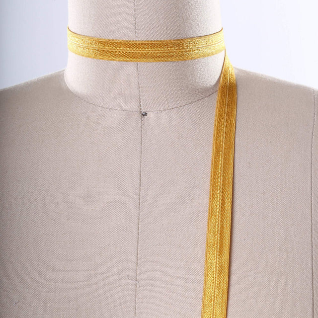 Fold Over Elastic Gold 5/8 Inch