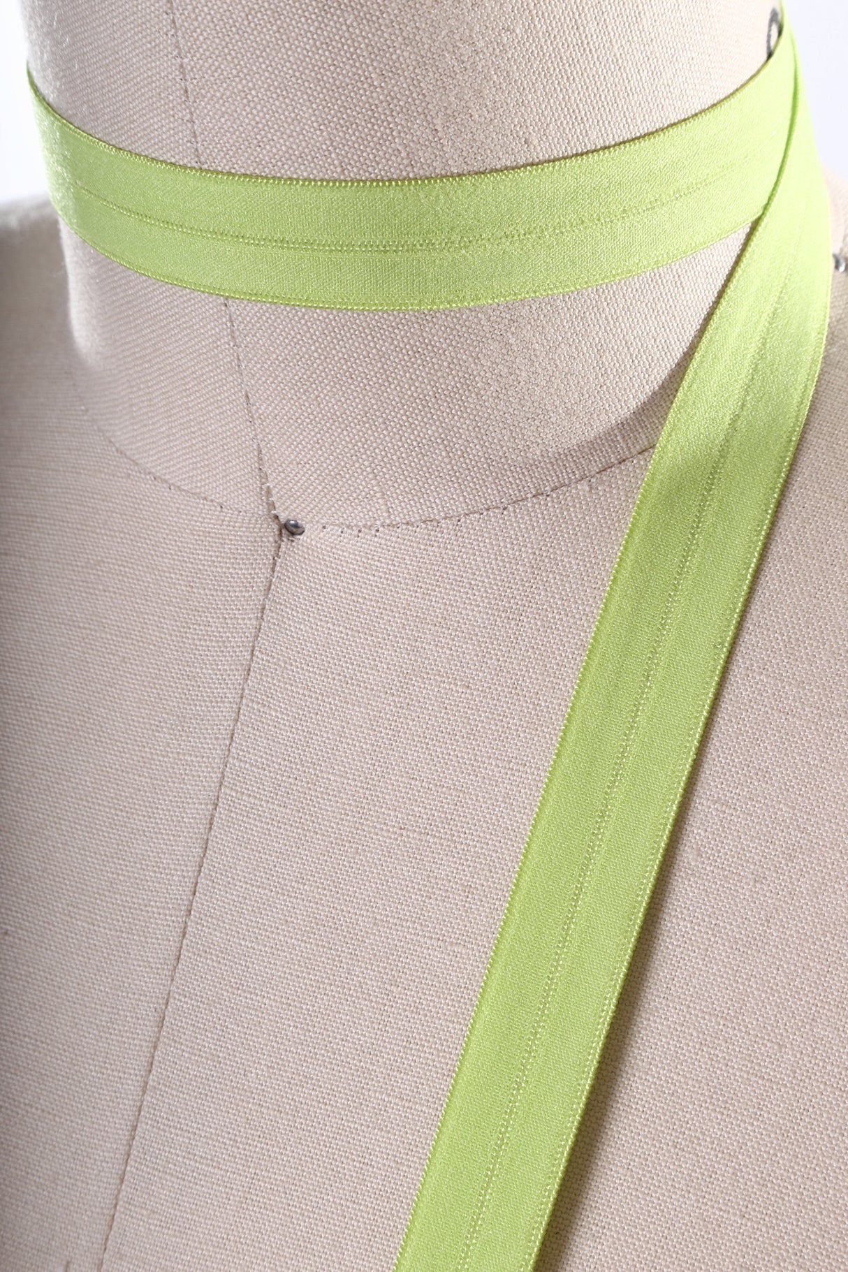 Fold Over Elastic Trim Lime Green 5/8"