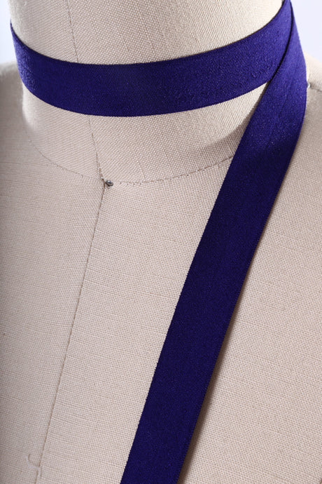 Fold Over Elastic Dark Purple 5/8"